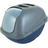 imagePetmate Basic Hooded Cat Litter Pan Made in USA 188quotL x 152quotW x 14quotHBlue  Silver