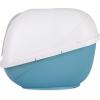 imagePetmate Basic Hooded Cat Litter Pan Made in USA 188quotL x 152quotW x 14quotHWhite  Blue