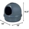 imagePetmate Booda Dome Cat Litter Box for Indoor Cats  Titanium Made in USA One SizePearl White