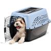 imagePetmate Dog Crates for Small Dogs ampamp Cat Carriers TwoDoor Plastic Pet Kennel Top ampamp Front Loading Made in USA 24quot TanBLUE