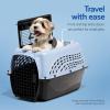 imagePetmate Dog Crates for Small Dogs ampamp Cat Carriers TwoDoor Plastic Pet Kennel Top ampamp Front Loading Made in USA 24quot TanBLUE