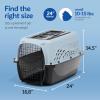 imagePetmate Dog Crates for Small Dogs ampamp Cat Carriers TwoDoor Plastic Pet Kennel Top ampamp Front Loading Made in USA 24quot TanBLUE