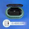 imagePetmate Dog Crates for Small Dogs ampamp Cat Carriers TwoDoor Plastic Pet Kennel Top ampamp Front Loading Made in USA 24quot TanGREEN