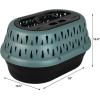 imagePetmate Dog Crates for Small Dogs ampamp Cat Carriers TwoDoor Plastic Pet Kennel Top ampamp Front Loading Made in USA 24quot TanGREEN