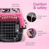imagePetmate Dog Crates for Small Dogs ampamp Cat Carriers TwoDoor Plastic Pet Kennel Top ampamp Front Loading Made in USA 24quot TanPINK