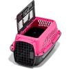 imagePetmate Dog Crates for Small Dogs ampamp Cat Carriers TwoDoor Plastic Pet Kennel Top ampamp Front Loading Made in USA 24quot TanPINK