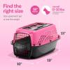 imagePetmate Dog Crates for Small Dogs ampamp Cat Carriers TwoDoor Plastic Pet Kennel Top ampamp Front Loading Made in USA 24quot TanPINK