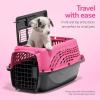 imagePetmate Dog Crates for Small Dogs ampamp Cat Carriers TwoDoor Plastic Pet Kennel Top ampamp Front Loading Made in USA 24quot TanPINK
