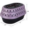 imagePetmate Dog Crates for Small Dogs ampamp Cat Carriers TwoDoor Plastic Pet Kennel Top ampamp Front Loading Made in USA 24quot TanPURPLE