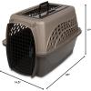 imagePetmate Dog Crates for Small Dogs ampamp Cat Carriers TwoDoor Plastic Pet Kennel Top ampamp Front Loading Made in USA 24quot TanTAN
