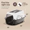 imagePetmate Dog Crates for Small Dogs ampamp Cat Carriers TwoDoor Plastic Pet Kennel Top ampamp Front Loading Made in USA 24quot TanWHITE