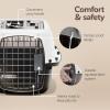 imagePetmate Dog Crates for Small Dogs ampamp Cat Carriers TwoDoor Plastic Pet Kennel Top ampamp Front Loading Made in USA 24quot TanWHITE