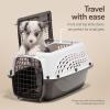 imagePetmate Dog Crates for Small Dogs ampamp Cat Carriers TwoDoor Plastic Pet Kennel Top ampamp Front Loading Made in USA 24quot TanWHITE
