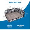 imagePetmate LaZBoy Sadie Pet Sofa Bed in Spencer Plaid for Small and Medium Dogs Up to 50 Pounds 38 Inches x 29 Inches Made in USA