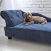 imagePetmate LaZBoy Solana Chaise Lounger Dog Bed Blue 40quot x 20quot Large