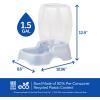 imagePetmate Pet Cafe Cat and Dog Water Dispenser  Water Bowl for Cats and Dogs USA Made 25 GAL Pearl Ash BluePearl Ash Blue