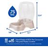 imagePetmate Pet Cafe Cat and Dog Water Dispenser  Water Bowl for Cats and Dogs USA Made 25 GAL Pearl Ash BluePearl Tan