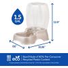 imagePetmate Pet Cafe Cat and Dog Water Dispenser  Water Bowl for Cats and Dogs USA Made 25 GAL Pearl Ash BluePearl Tan