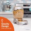 imagePetmate Pet Cafe Feeder Dog and Cat Feeder Pearlescent Colors 3 Sizes Made in USAPearl Silver