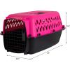 imagePetmate Pet Porter Fashion Dog Kennel  Crate for Pets 1520 lbs  Airline Approved Pet Carrier  Durable Plastic Shell  For Home and Travel  Made in USA  24 Inches  Pale Aqua and Blackpink