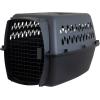 imagePetmate Pet Porter Fashion Dog Kennel  Crate for Pets 1520 lbs  Airline Approved Pet Carrier  Durable Plastic Shell  For Home and Travel  Made in USA  24 Inches  Pale Aqua and Blackgray