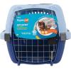 imagePetmate Pet Porter Fashion Dog Kennel  Crate for Pets 1520 lbs  Airline Approved Pet Carrier  Durable Plastic Shell  For Home and Travel  Made in USA  24 Inches  Pale Aqua and BlackBright Blue