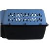 imagePetmate Pet Porter Fashion Dog Kennel  Crate for Pets 1520 lbs  Airline Approved Pet Carrier  Durable Plastic Shell  For Home and Travel  Made in USA  24 Inches  Pale Aqua and BlackBlue