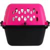 imagePetmate Pet Porter Fashion Dog Kennel  Crate for Pets 1520 lbs  Airline Approved Pet Carrier  Durable Plastic Shell  For Home and Travel  Made in USA  24 Inches  Pale Aqua and Blackpink