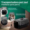 imagePetmate Pet Porter Fashion Dog Kennel  Crate for Pets 1520 lbs  Airline Approved Pet Carrier  Durable Plastic Shell  For Home and Travel  Made in USA  24 Inches  Pale Aqua and Blackgray