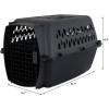 imagePetmate Pet Porter Fashion Dog Kennel  Crate for Pets 1520 lbs  Airline Approved Pet Carrier  Durable Plastic Shell  For Home and Travel  Made in USA  24 Inches  Pale Aqua and BlackDark Gray  Black