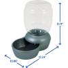 imagePetmate Replendish Feeder Automatic Cat and Dog Feeder Pearl Peacock Blue 10 LB Made in USAGreen