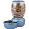 imagePetmate Replendish Feeder Automatic Cat and Dog Feeder Pearl Peacock Blue 10 LB Made in USAPearl Peacock Blue