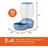 imagePetmate Replendish Feeder Automatic Cat and Dog Feeder Pearl Peacock Blue 10 LB Made in USAPearl Peacock Blue