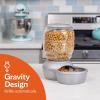 imagePetmate Replendish Feeder Automatic Cat and Dog Feeder Pearl Peacock Blue 10 LB Made in USAPearl Silver Grey