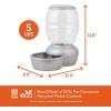 imagePetmate Replendish Feeder Automatic Cat and Dog Feeder Pearl Peacock Blue 10 LB Made in USAPearl Silver Grey