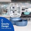 imagePetmate Replendish Gravity Waterer With Microban for Cats and Dogs 25 GallonsBlue Made in USABlue