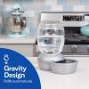 imagePetmate Replendish Gravity Waterer With Microban for Cats and Dogs 25 GallonsBlue Made in USAGrey
