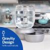 imagePetmate Replendish Gravity Waterer With Microban for Cats and Dogs 25 GallonsBlue Made in USAGrey