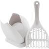 imagePetmate Scoop N Hide Cat Litter Scoop with Discreet Holder TitaniumPearl White