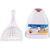 imagePetmate Scoop N Hide Cat Litter Scoop with Discreet Holder TitaniumPearl White