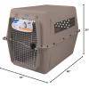 imagePetmate Ultra Vari Dog Kennel  Portable Crate for Extra Large Dogs 90125 lbs  AirlineFriendly  HeavyDuty Plastic Shell  For Home and Travel  Made in USA  48 Inches  TaupeTAUPE