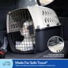 imagePetmate Vari Dog Kennel  Portable Dog Carriers ampamp Crates for Small Dogs AirlineFriendly Durable Plastic Pet Carrier For Home and Travel 24 Inches Taupe and Black240L x 167W x 145H