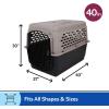 imagePetmate Vari Dog Kennel  Portable Dog Carriers ampamp Crates for Small Dogs AirlineFriendly Durable Plastic Pet Carrier For Home and Travel 24 Inches Taupe and Black40L x 27W x 30H