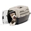 imagePetmate Vari Dog Kennel  Portable Dog Carriers ampamp Crates for Small Dogs AirlineFriendly Durable Plastic Pet Carrier For Home and Travel 24 Inches Taupe and Black240L x 167W x 145H