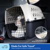 imagePetmate Vari Dog Kennel  Portable Dog Carriers ampamp Crates for Small Dogs AirlineFriendly Durable Plastic Pet Carrier For Home and Travel 24 Inches Taupe and Black280L x 205W x 215H