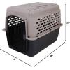 imagePetmate Vari Dog Kennel  Portable Dog Carriers ampamp Crates for Small Dogs AirlineFriendly Durable Plastic Pet Carrier For Home and Travel 24 Inches Taupe and Black360L x 250W x 270H