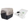 imagePetmate Vari Dog Kennel  Portable Dog Carriers ampamp Crates for Small Dogs AirlineFriendly Durable Plastic Pet Carrier For Home and Travel 24 Inches Taupe and Black320L x 225W x 240H