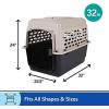 imagePetmate Vari Dog Kennel  Portable Dog Carriers ampamp Crates for Small Dogs AirlineFriendly Durable Plastic Pet Carrier For Home and Travel 24 Inches Taupe and Black320L x 225W x 240H