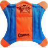 imageChuckit Flying Squirrel Fetch Dog Toy  Water Floating Flyer  Soft and Durable Polyester Canvas Construction  For Medium Dogs  Size Medium  95inch Diameter  Pack of 1  Orange and BlueSmall
