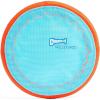 imageChuckit Max Glow Paraflight Flying Disc Dog Toy  Water Floating Flyer  Durable Nylon Construction with Soft Rubber Edges  For Medium and Large Dogs  Size Large  975quot L x 975quot W  Pack of 1BlueOrange
